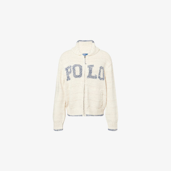 

Кардикан с воротником-шалью и принтом логотипа Polo Ralph Lauren, мультиколор