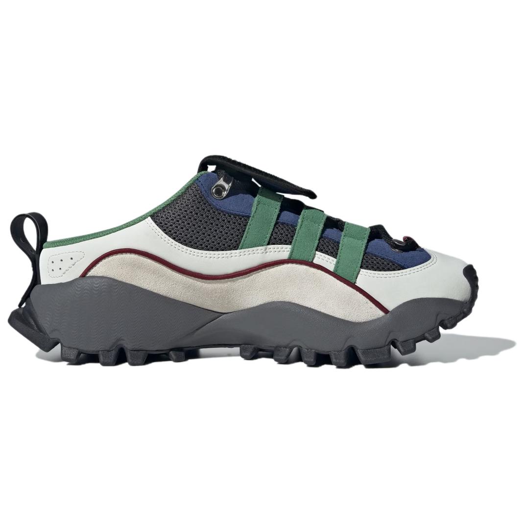 Adidas Seeulater Mule устойчивые к истиранию и скольжению тапочки с закрытым носком унисекс White Green Silver — фото 3