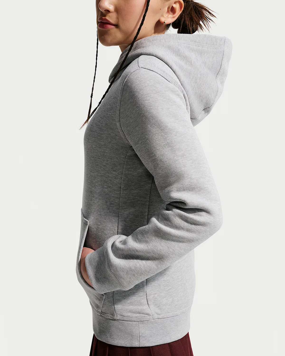 Детская толстовка Nike Cheer Pullover Hoodie, Dark Grey Heather — фото 2