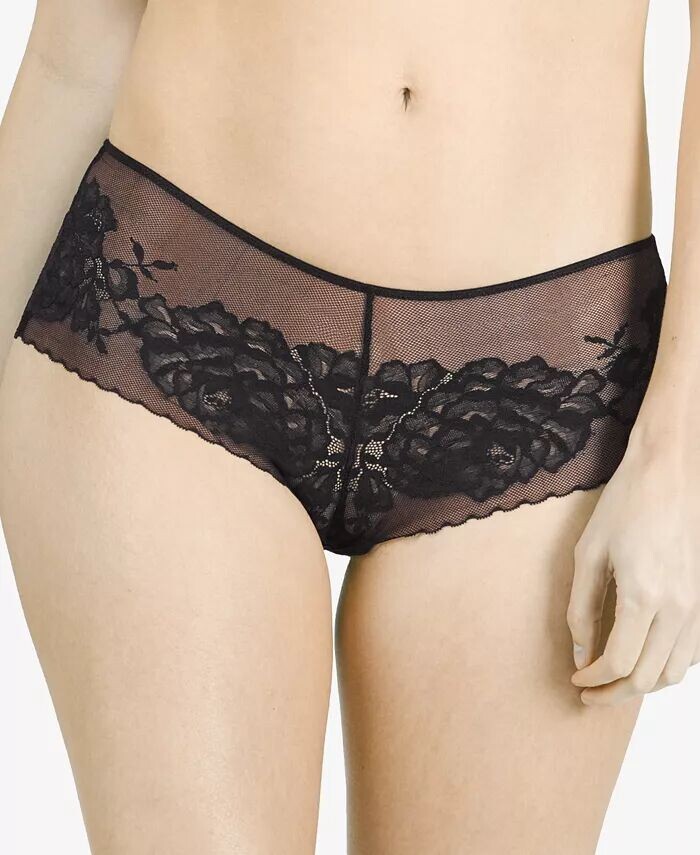

Прозрачные кружевные трусы Flora 776150 Natori, черный