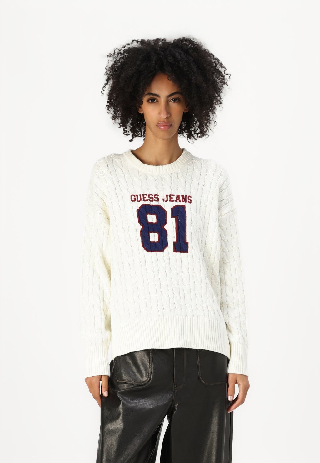 

Джемпер CABLE Guess Jeans, белый