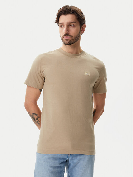 

Футболка обычного кроя J30J327100 Calvin Klein Jeans, бежевый