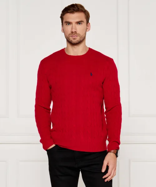 

Шерстяной свитер Slim fit Polo Ralph Lauren, красный