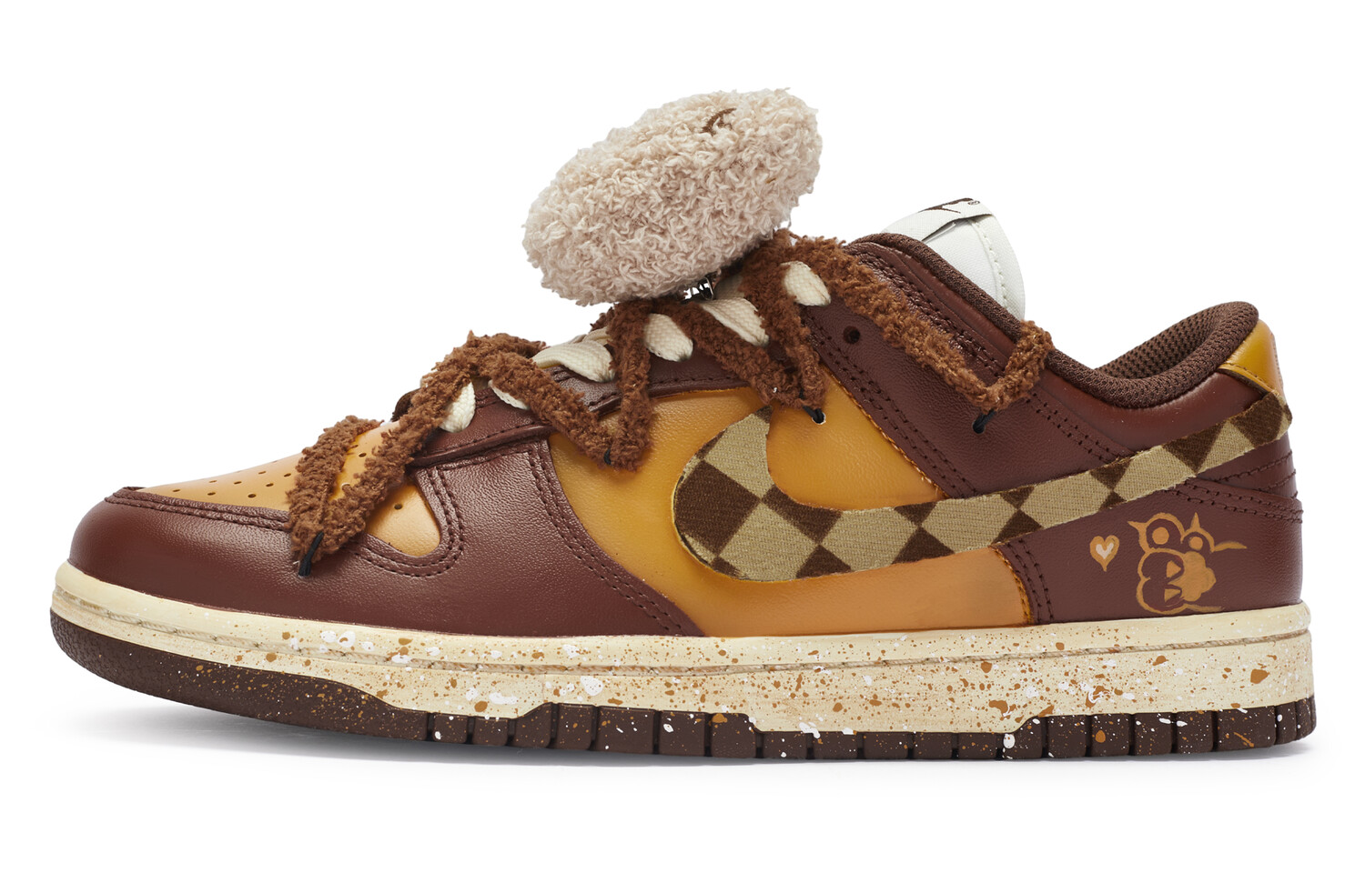 

Кроссовки Nike Dunk Skateboard Shoes Women's Low-Top Brown