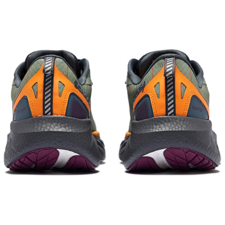 TRIUMPH Victory 22 Дышащие низкие кроссовки для беска мужские зеленые серые желтые Saucony — фото 3
