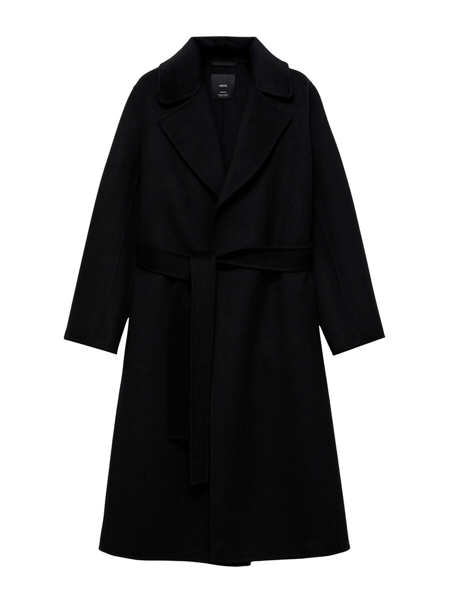 

Шерстяное пальто MANGO Between-Seasons Coat BATIN, черный