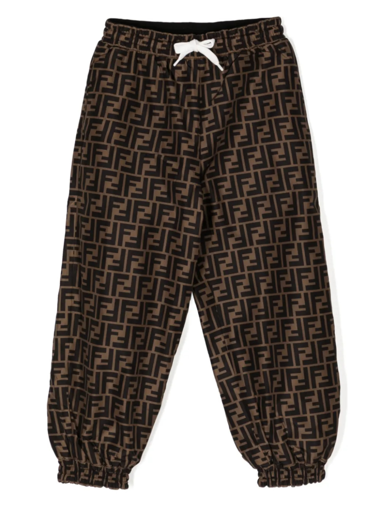 

Спортивные брюки с логотипом FF Fendi Kids, коричневый