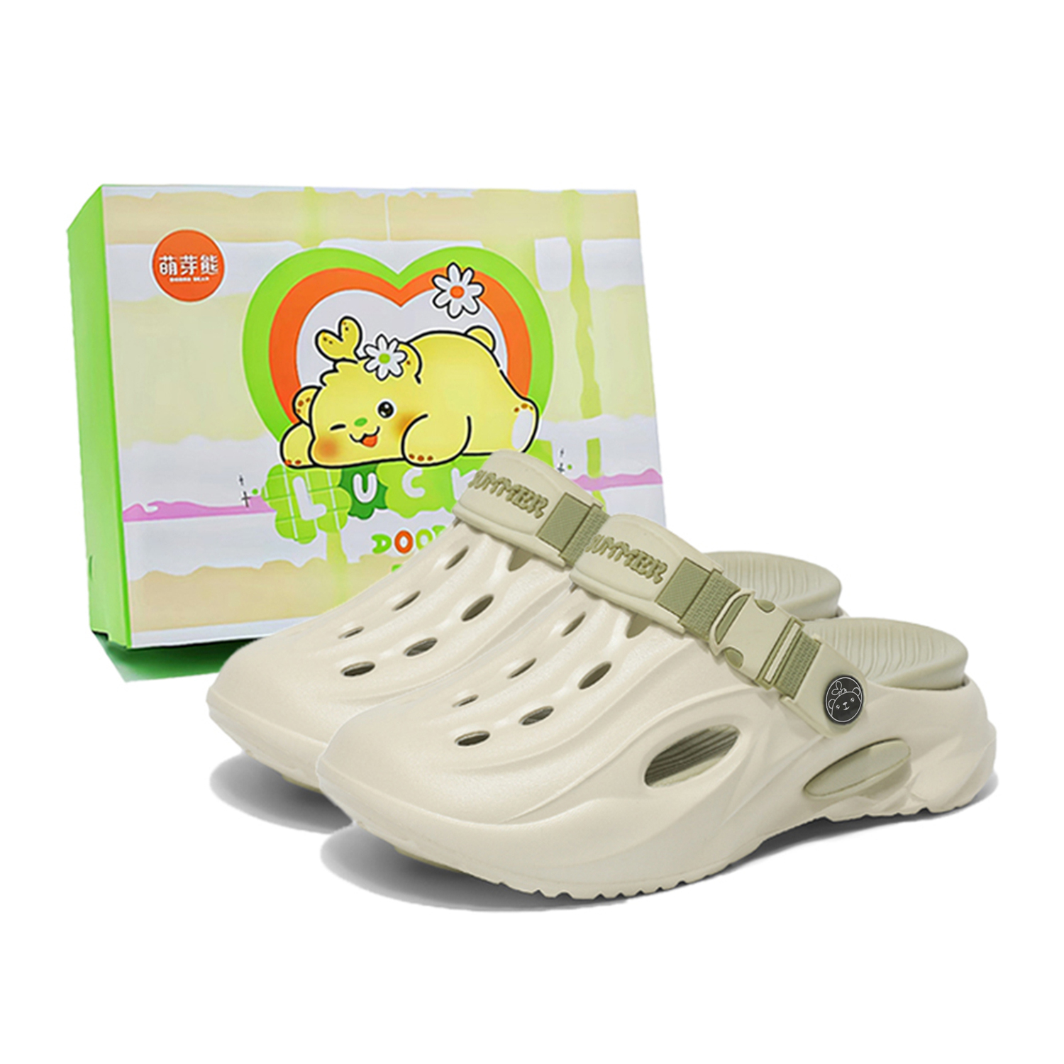 

Budding Bear Клоги унисекс в мятно-зелёной коробке, цвет Mint Green Box