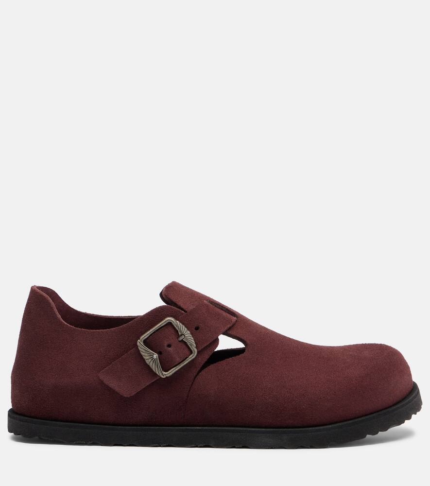 Лондонские замшевые слипоны Birkenstock 1774, Deep Burgundy — фото 4
