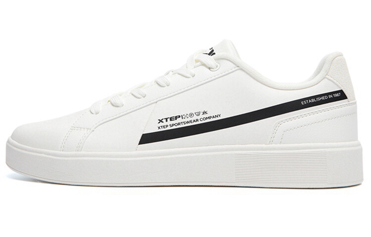 

Кроссовки XTEP Skateboard Shoes Men Low-Top White, Белый, Кроссовки XTEP Skateboard Shoes Men Low-Top White