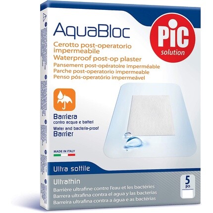 

Антибактериальный стерильный бинт Pic Aquabloc 10x12 см, 5 шт. в упаковке Pikdare Spa