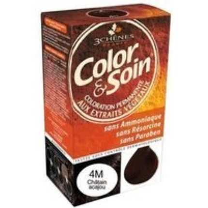 Les 3 Chenes Color & Soin Перманентный уход за волосами, цвет махагоново-каштановый, 4 м Les 3 ChÊNes — фото 3