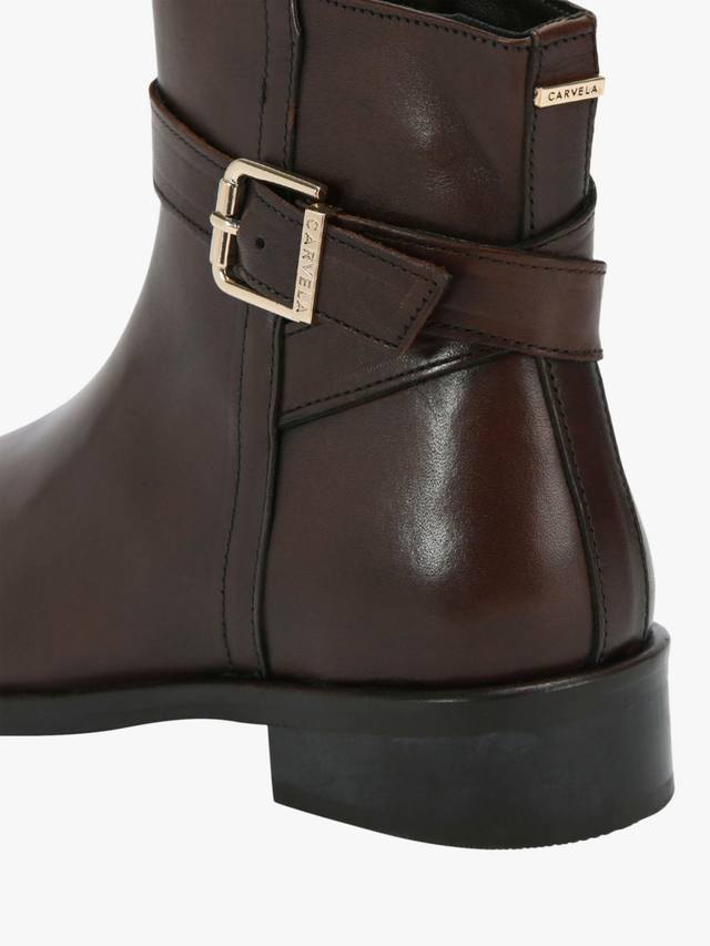 Pienza широкие кожаные ботинки до щиколотки Carvela, Brown — фото 3