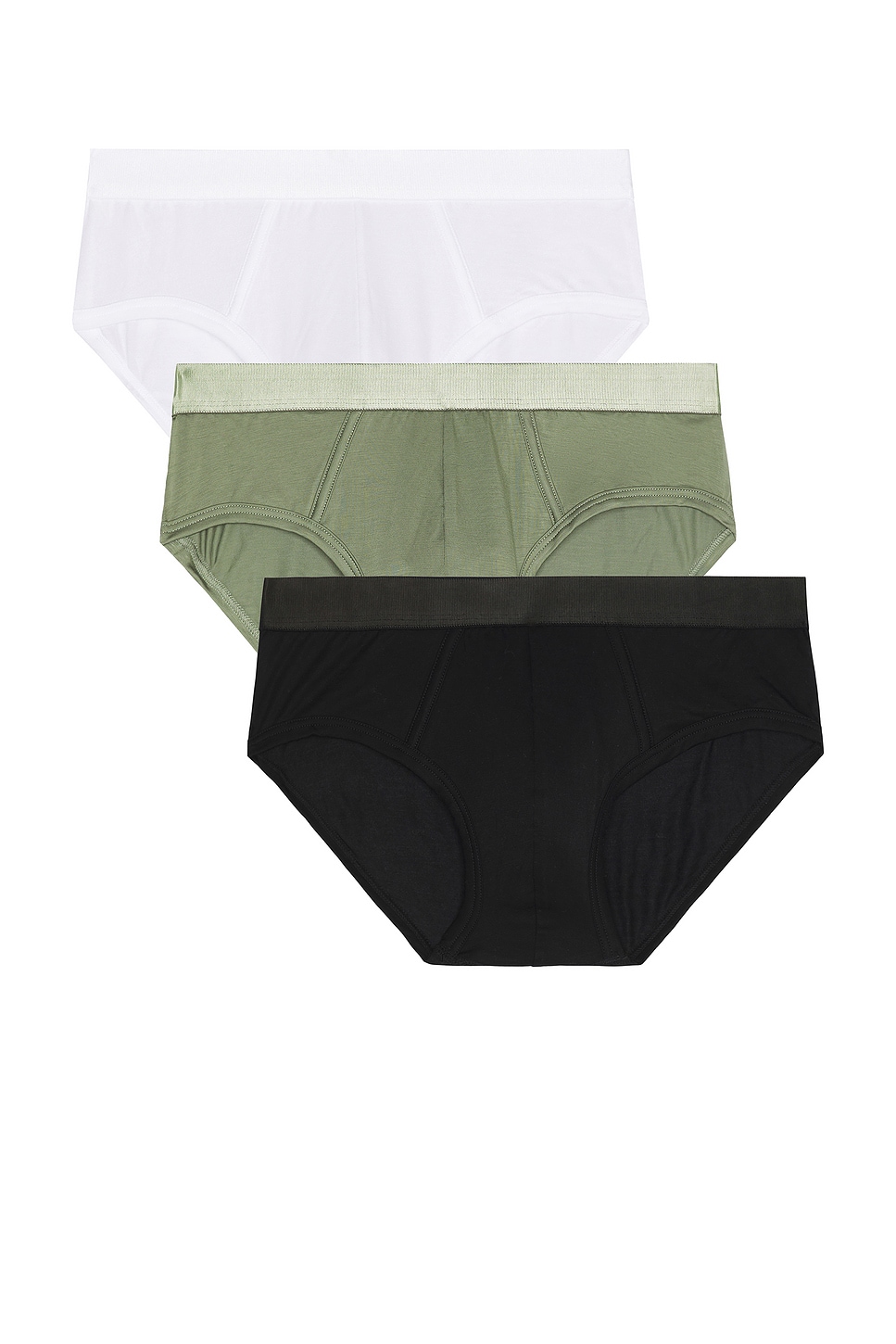 

3 X Y Трусы Cdlp, Black, White, & Sage