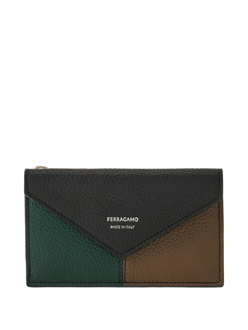 

Картхолдер с цветным клапаном Ferragamo, черный