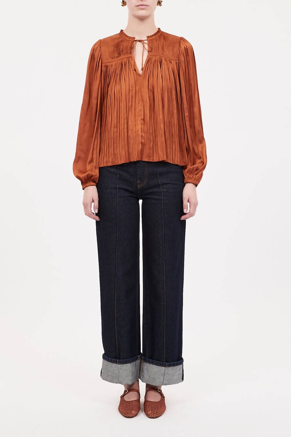 

Блузка Freja в цвете янтарь Ulla Johnson, Amber