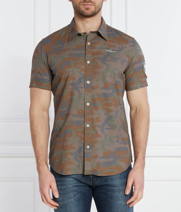

Рубашка Aeronautica Militare Regular Fit, зеленый