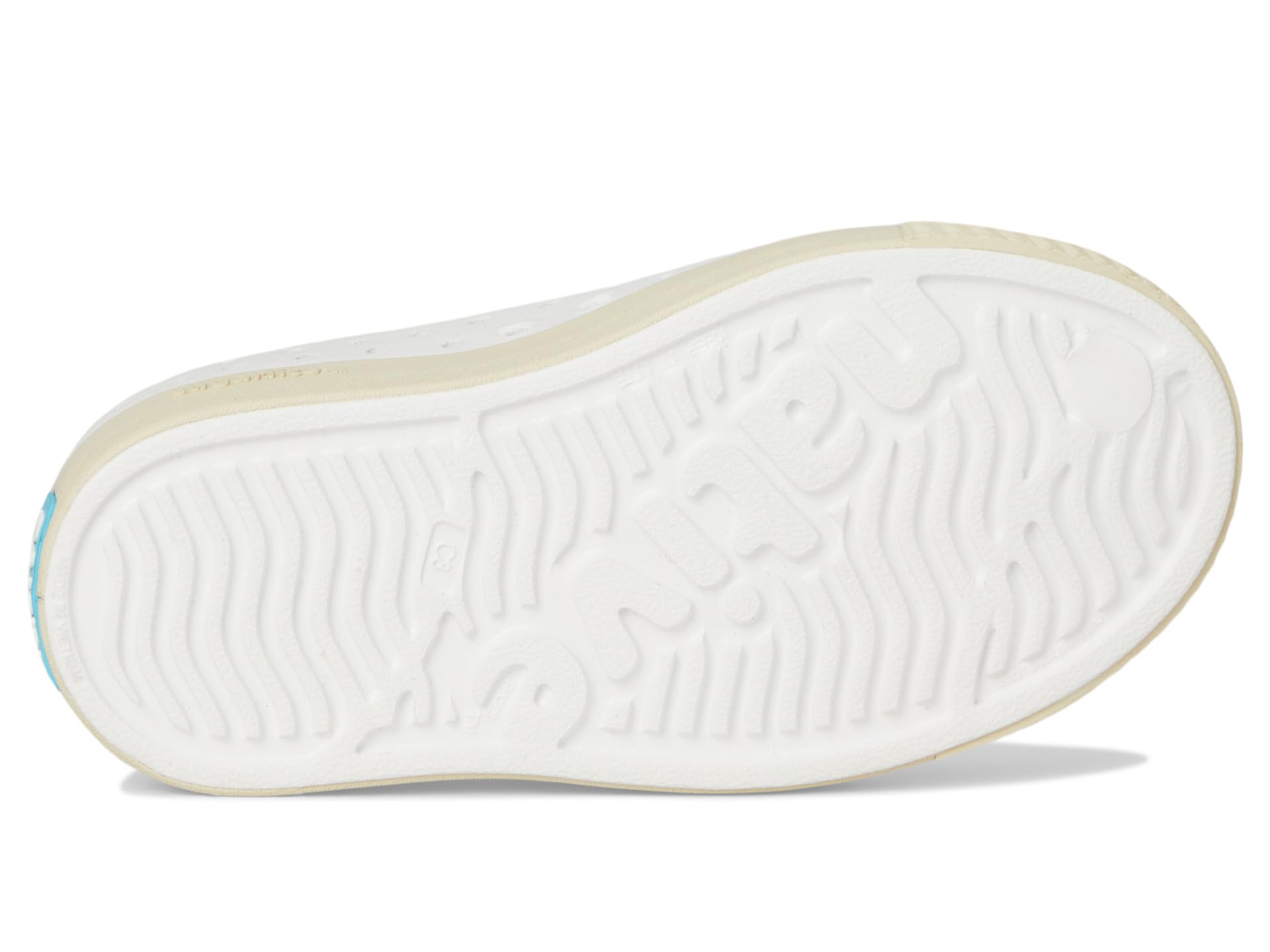 Кроссовки Native Shoes Kids Jefferson Block, цвет Shell White/Bone White/Ink Palm Block — фото 3
