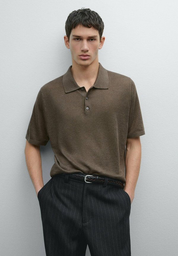 

Рубашка поло Massimo Dutti, коричневый