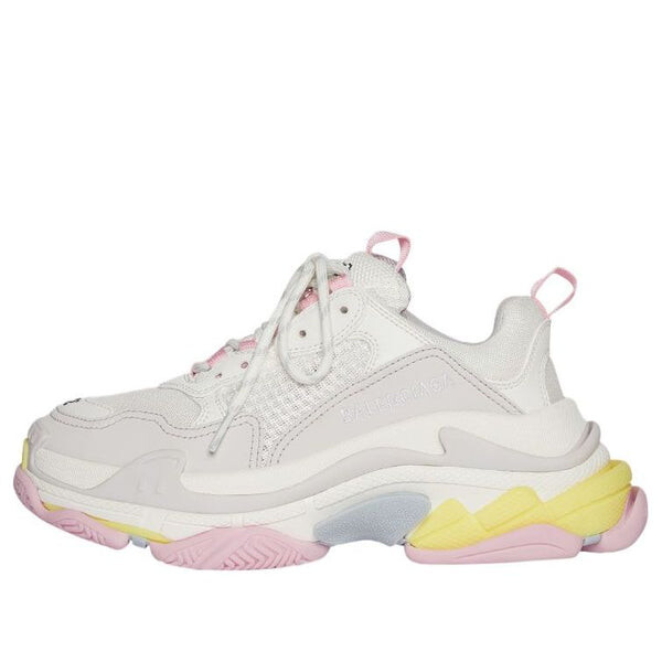 Кроссовки triple s 'white yellow' Balenciaga, серый