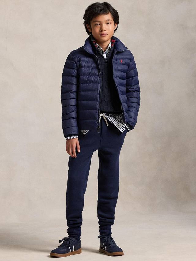 Детская утепленная куртка с молнией спереди Ralph Lauren, Newport Navy — фото 2