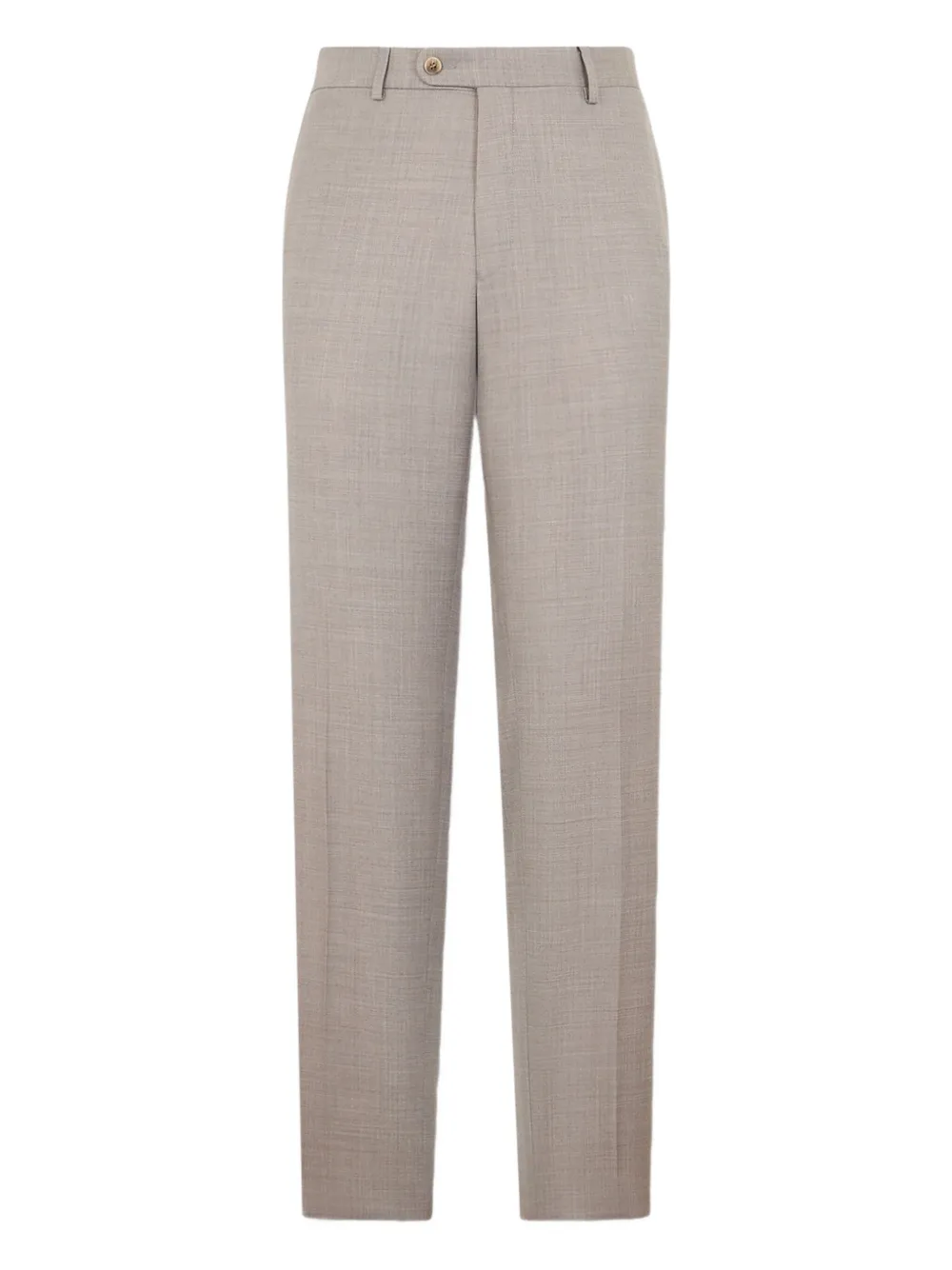 

Брюки из шерсти на пуговицах Brooks Brothers, коричневый