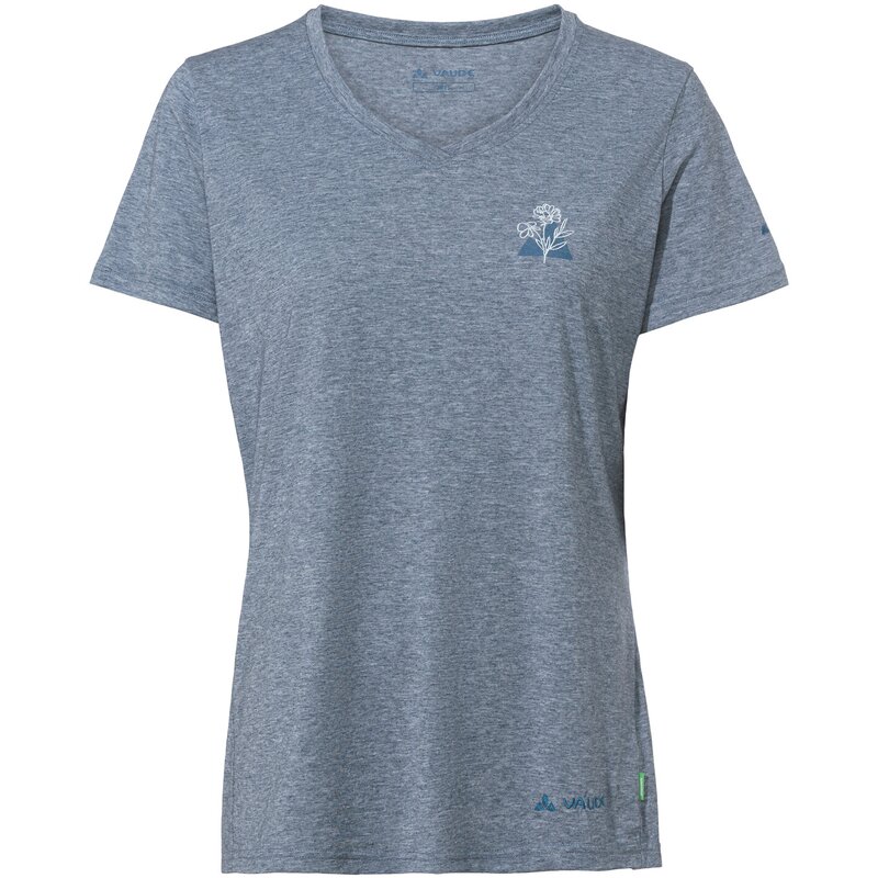 

Shirt wo skomer print t-shirt iii Vaude, цвет dark sea