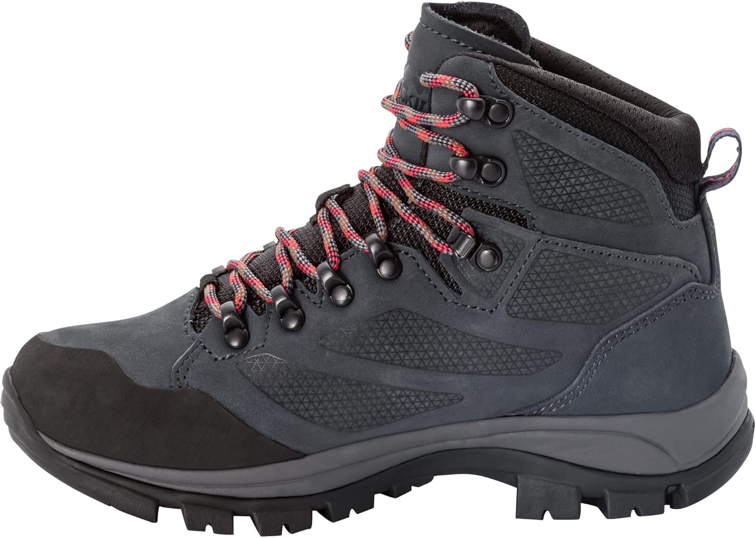 Кроссовки для походов Jack Wolfskin Unisex-Adult Rebellion Texapore Mid W, красный/серый — фото 3