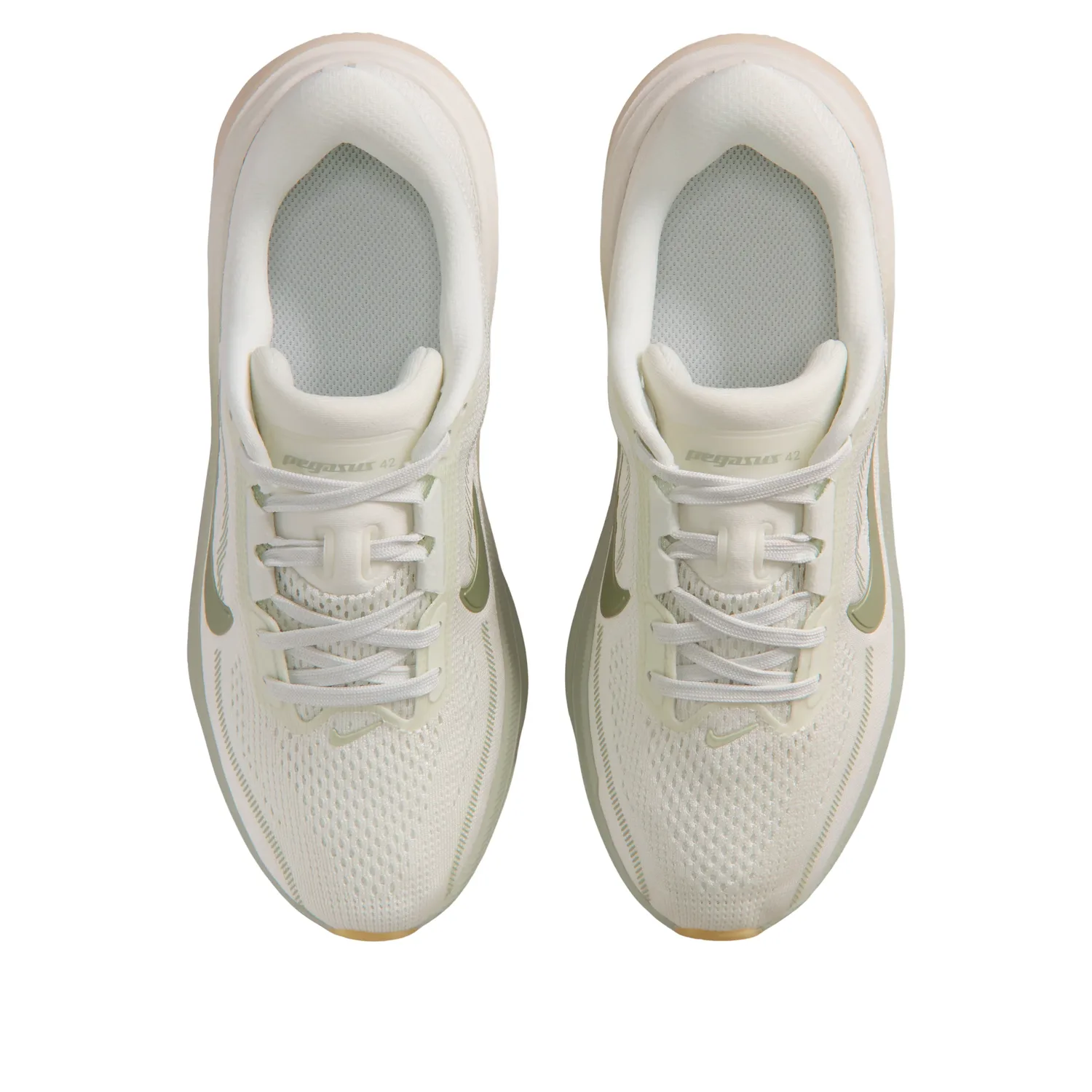 Кроссовки (GS) Nike Air Zoom Pegasus 42 'Spruce Aura Pale Ivory', зеленый — фото 2