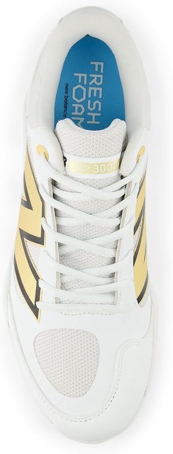 Мужские кроссовки New Balance Fresh Foam X 3000 V7, белый/золотой — фото 4