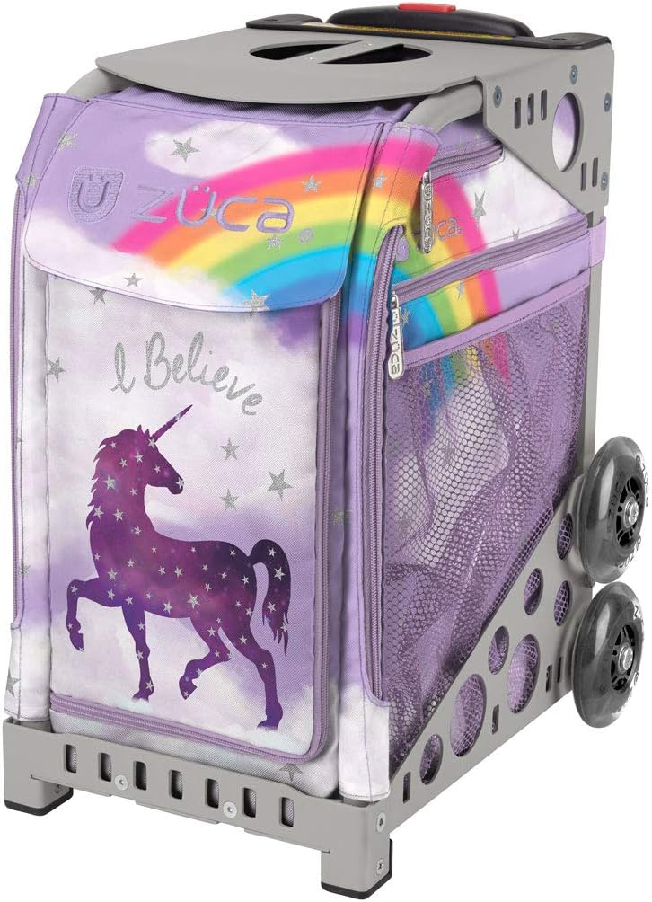 

Спортивная сумка-вкладыш Zuca Unicorn со спортивной рамой, серая, Серый, Спортивная сумка-вкладыш Zuca Unicorn со спортивной рамой, серая