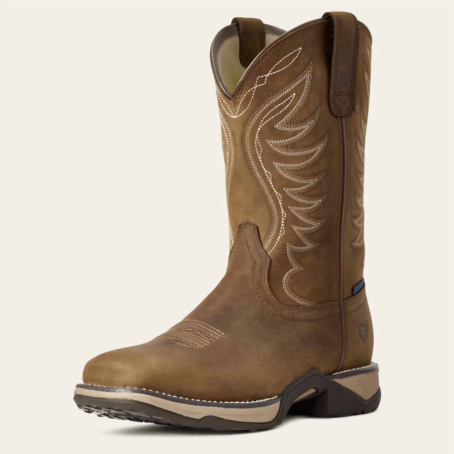 Женские ковбойские сапоги ARIAT Anthem водонепроницаемые кожаные, коричневый