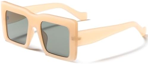 

Солнцезащитные очки квадратной формы с крупной оправой для женщин и мужчин, корректирующие форму лица, с защитой от УФ-излучения UV400, солнцезащитные очки MTZJH, Tea G15