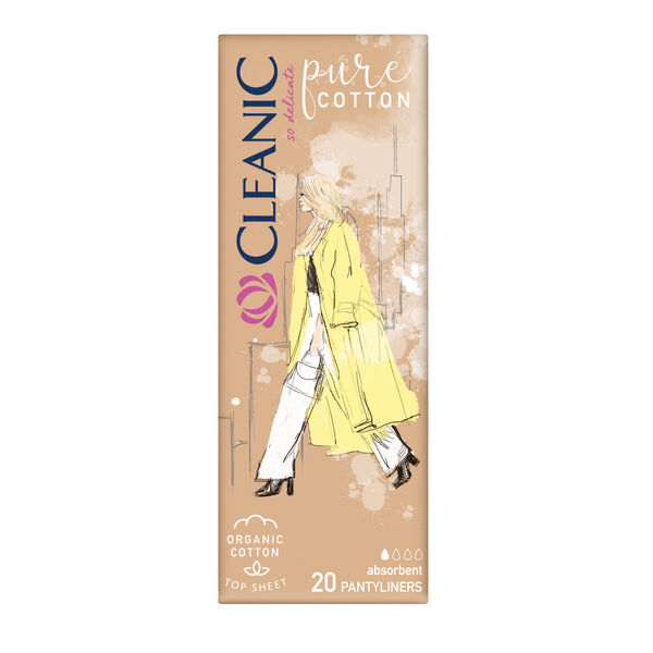 

Гигиенические прокладки, 20 шт./1 упаковка. Cleanic Pure cotton