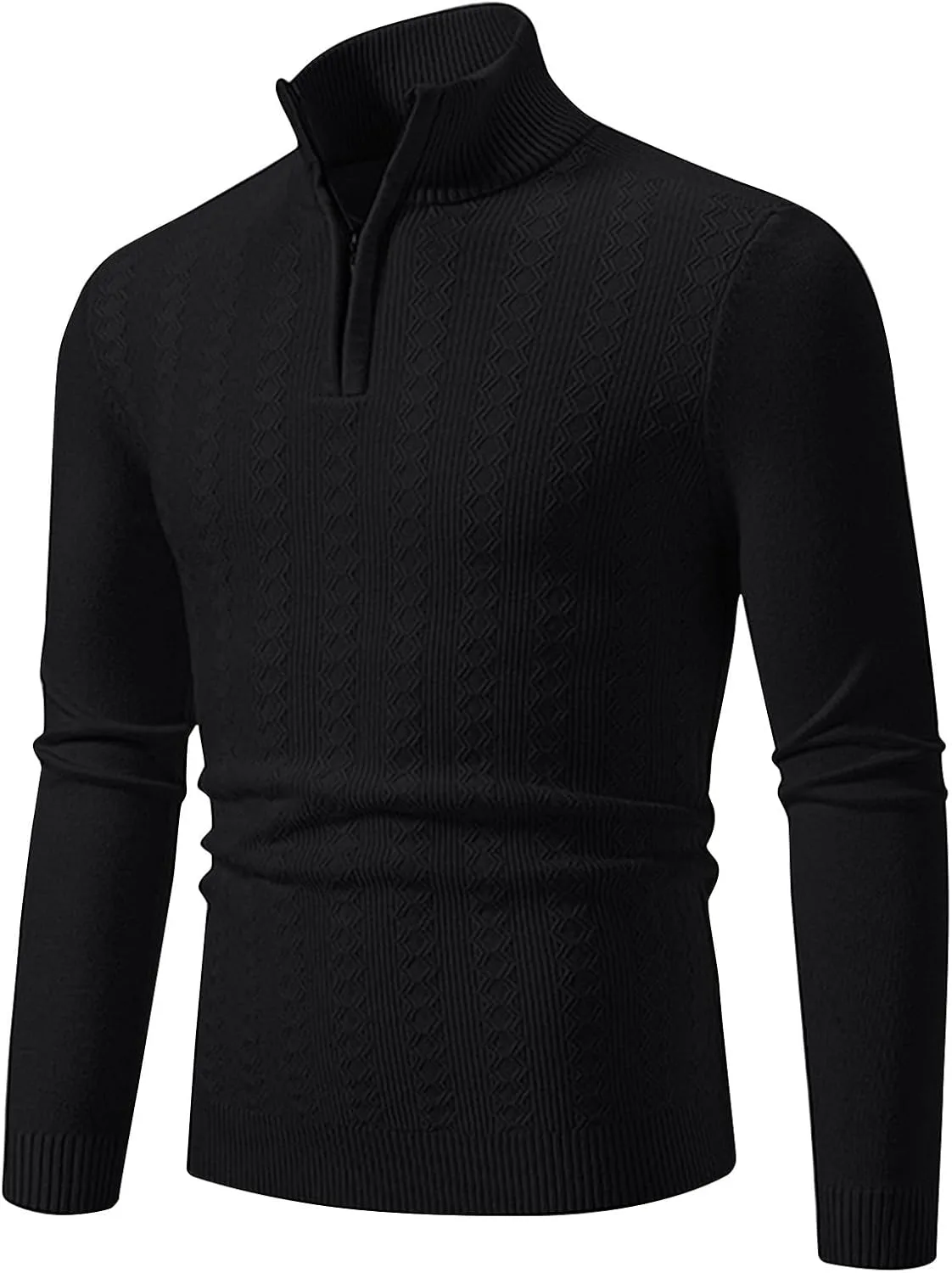 

Свитер мужской с круглым вырезом и длинными рукавами, вязаный кабельным узором, теплый для зимы AQAYL