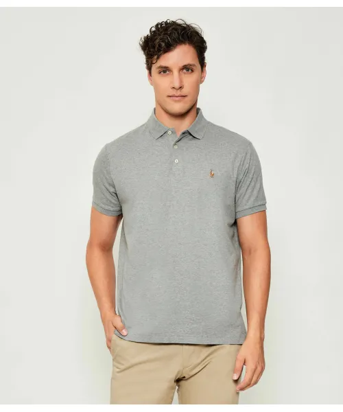 

Футболка поло Slim fit Polo Ralph Lauren, серый