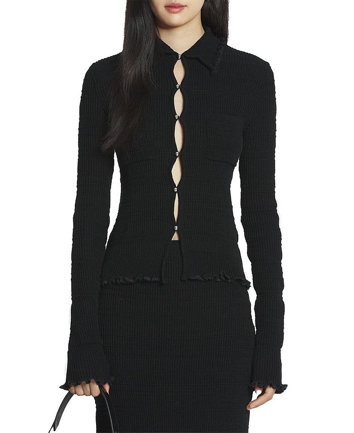 

Хлопковый кардиган Lanvin, черный
