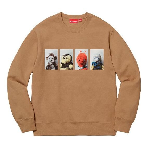 

Толстовка fw18 mike kelley ahhyouth! crewneck sweatshirt light brown Supreme, коричневый