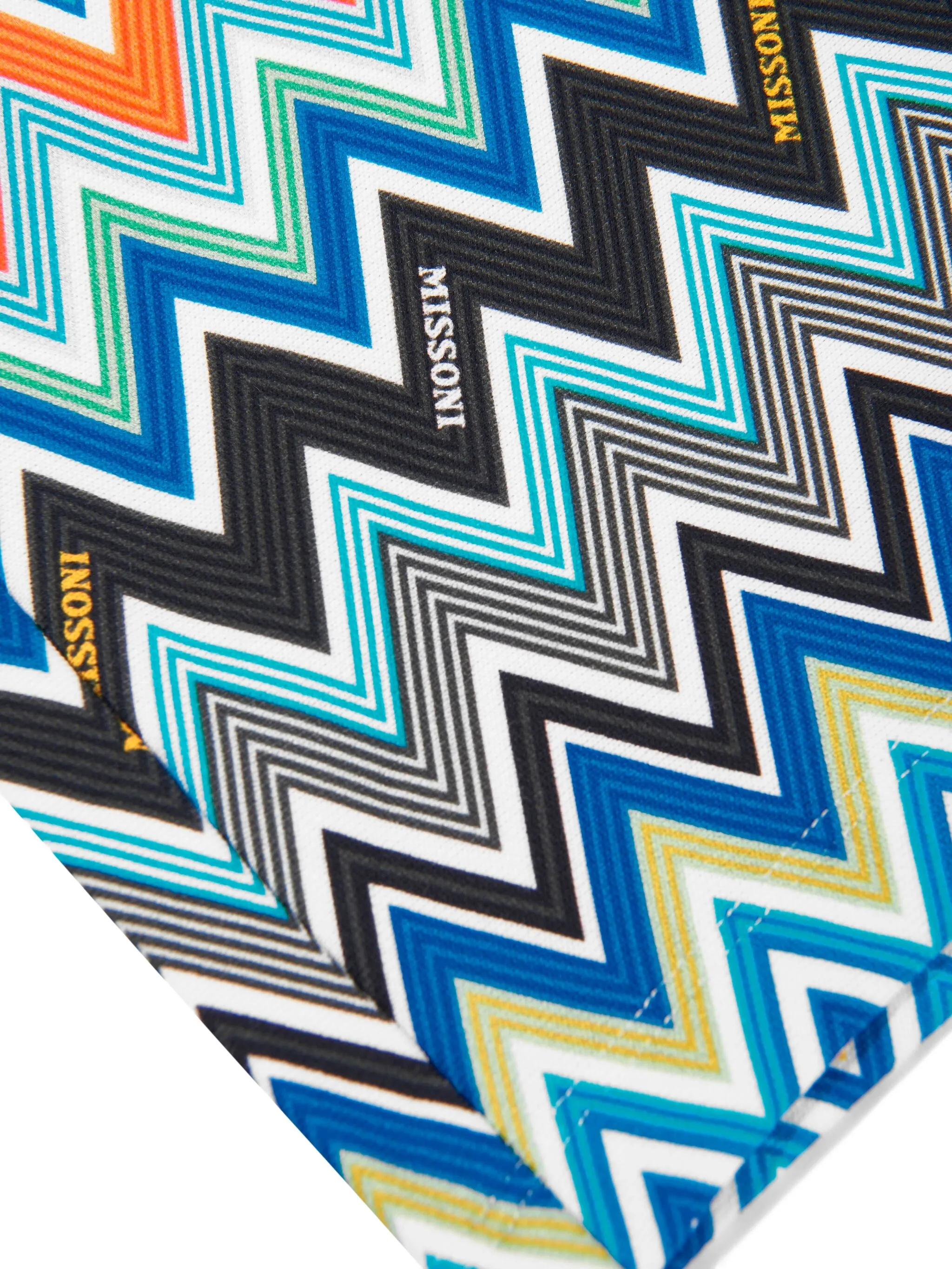 Шорты с принтом зигзаг Missoni Kids, синий — фото 4