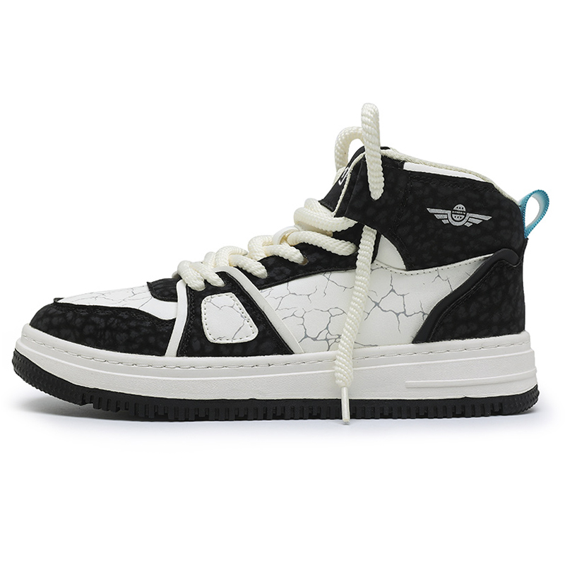 

NANJIREN Мужские мид-топ скейтборд кроссовки Panda Black [Без подкладки], цвет Panda Black[Unlined Shoes]