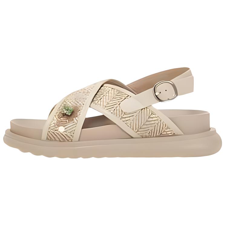 Teenie Weenie Пляжные сандалии женские бежево-коричневые, цвет Beige Brown