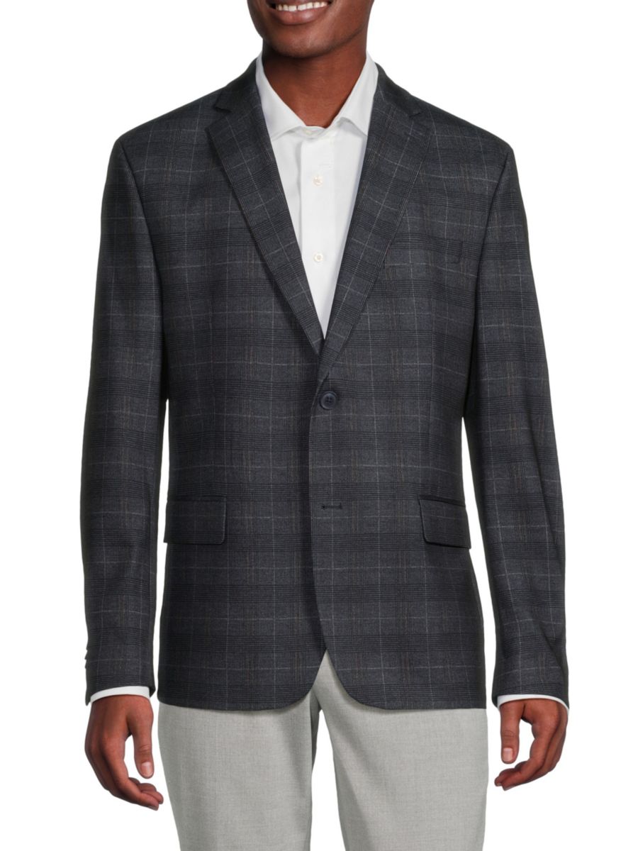 

Клетчатый блейзер классического кроя Ben Sherman, цвет Blue Red
