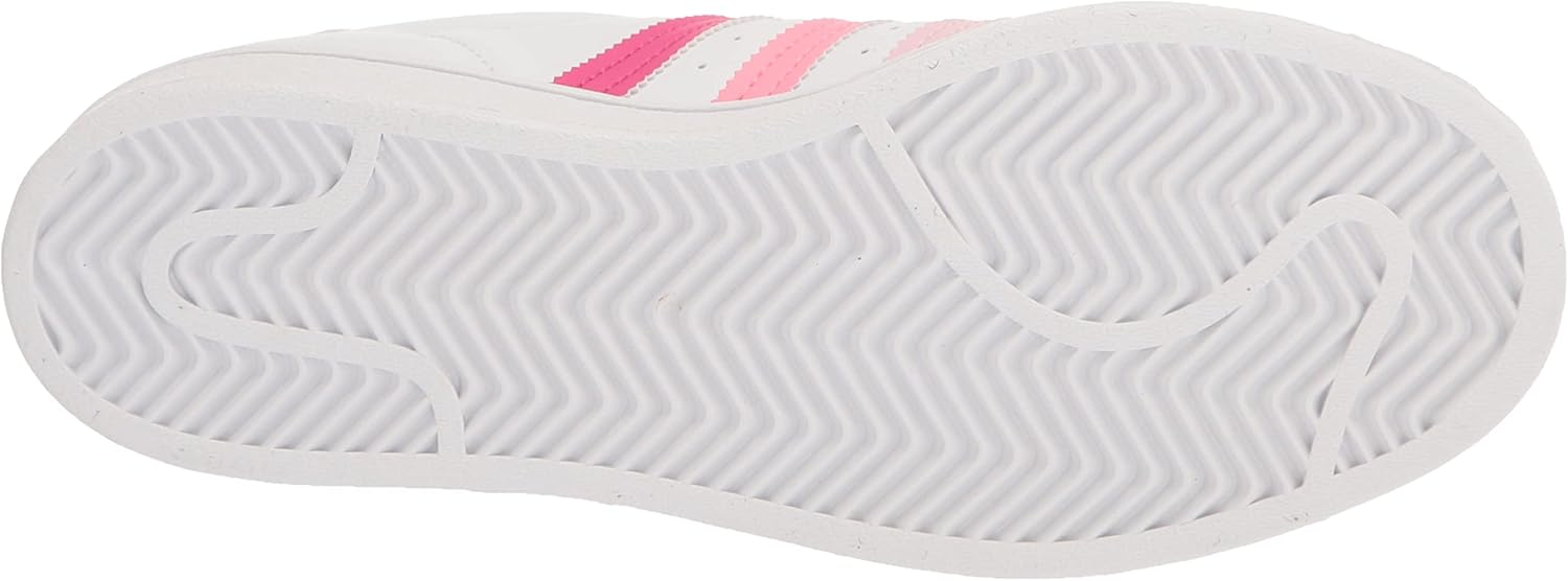 Кроссовки adidas Superstar для детей и взрослых, белый/розовый — фото 4