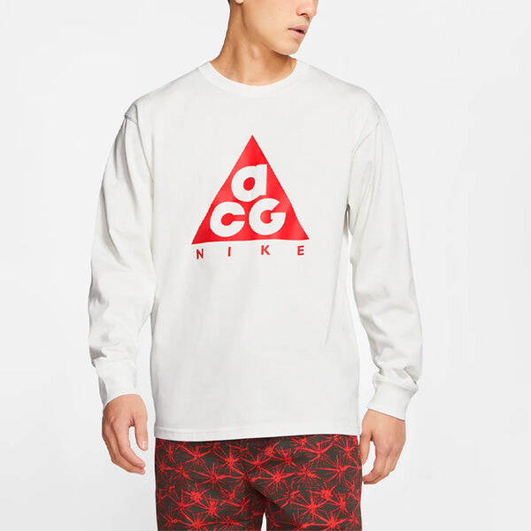 Футболка acg ls футболка athleisure casual sports свитер с длинными рукавами Nike, белый — фото 4