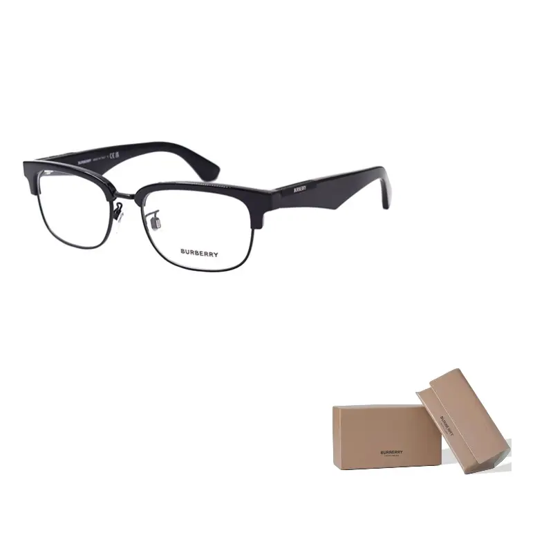 

Burberry Пластиковая и металлическая оправа для очков бровь мужская черная, Black