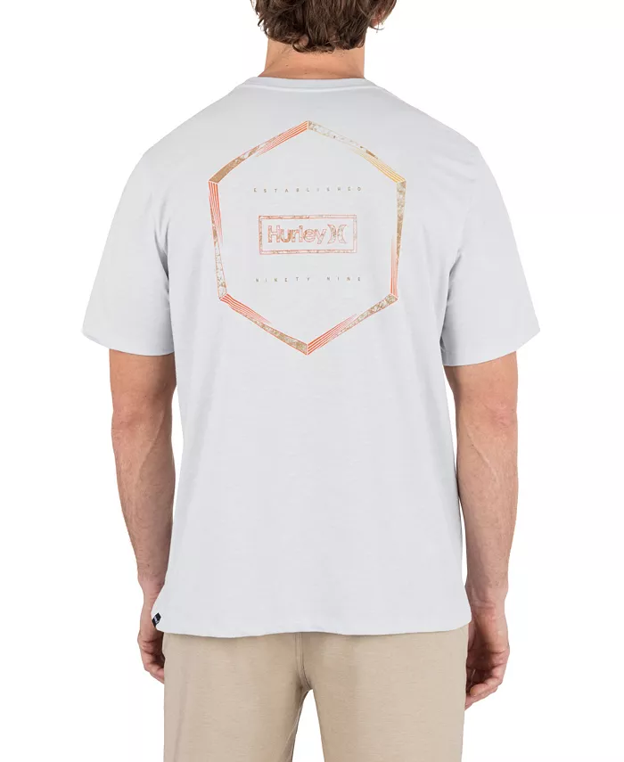 

Мужская футболка с коротким рукавом Outline Slub Hurley, серебряный