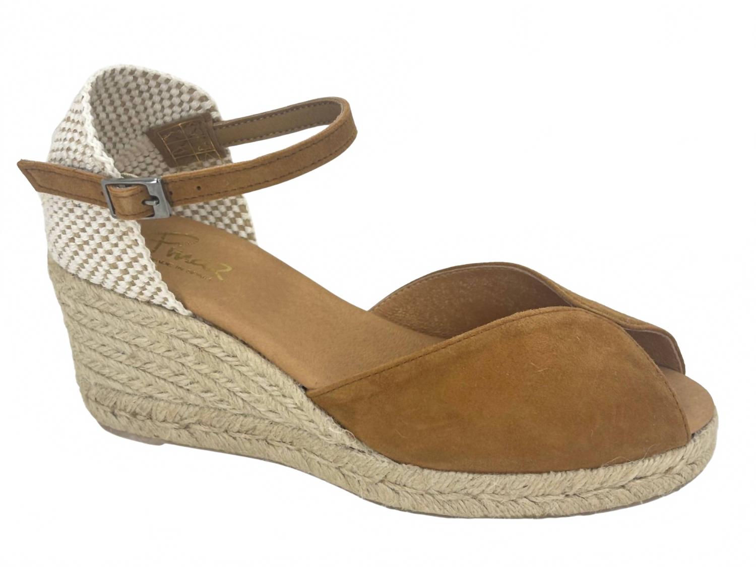 Женские мюли Espadrille в каштановом цвете Pinaz, Chestnut
