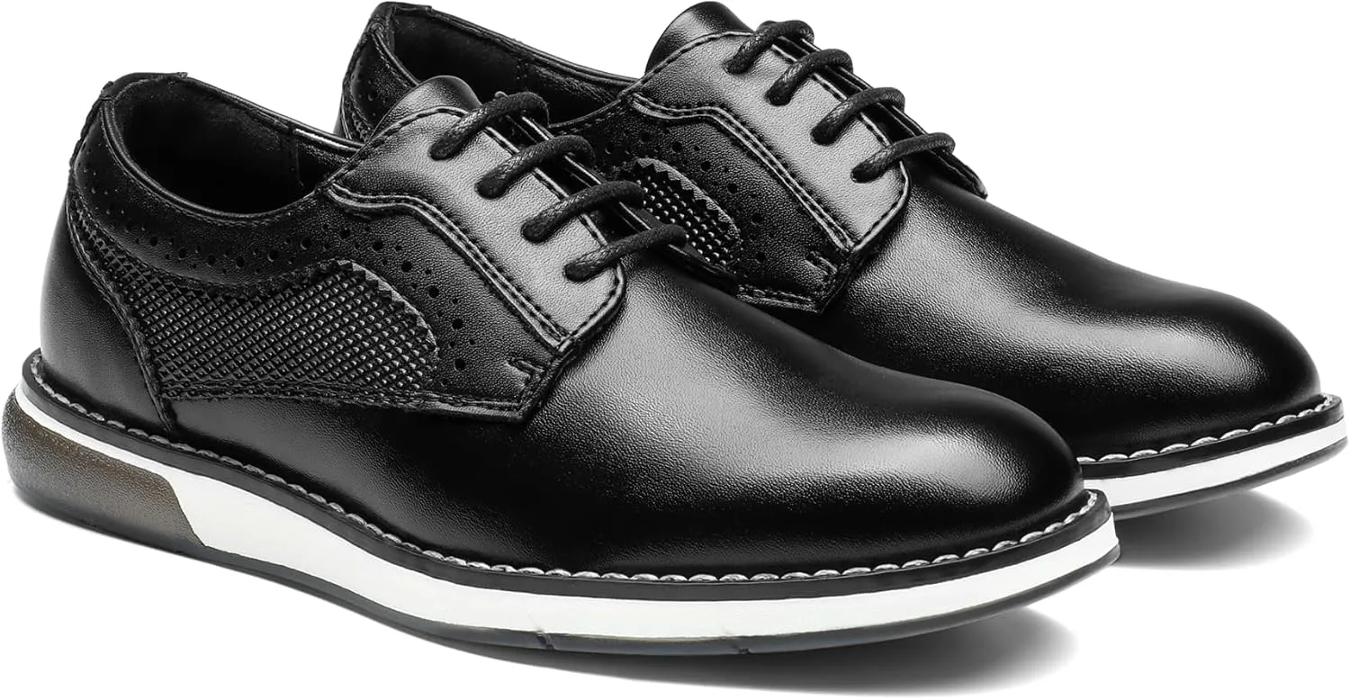 

Повседневные туфли-оксфорды Bruno Marc для мальчиков, удобная школьная форма, официальные кеды, черный