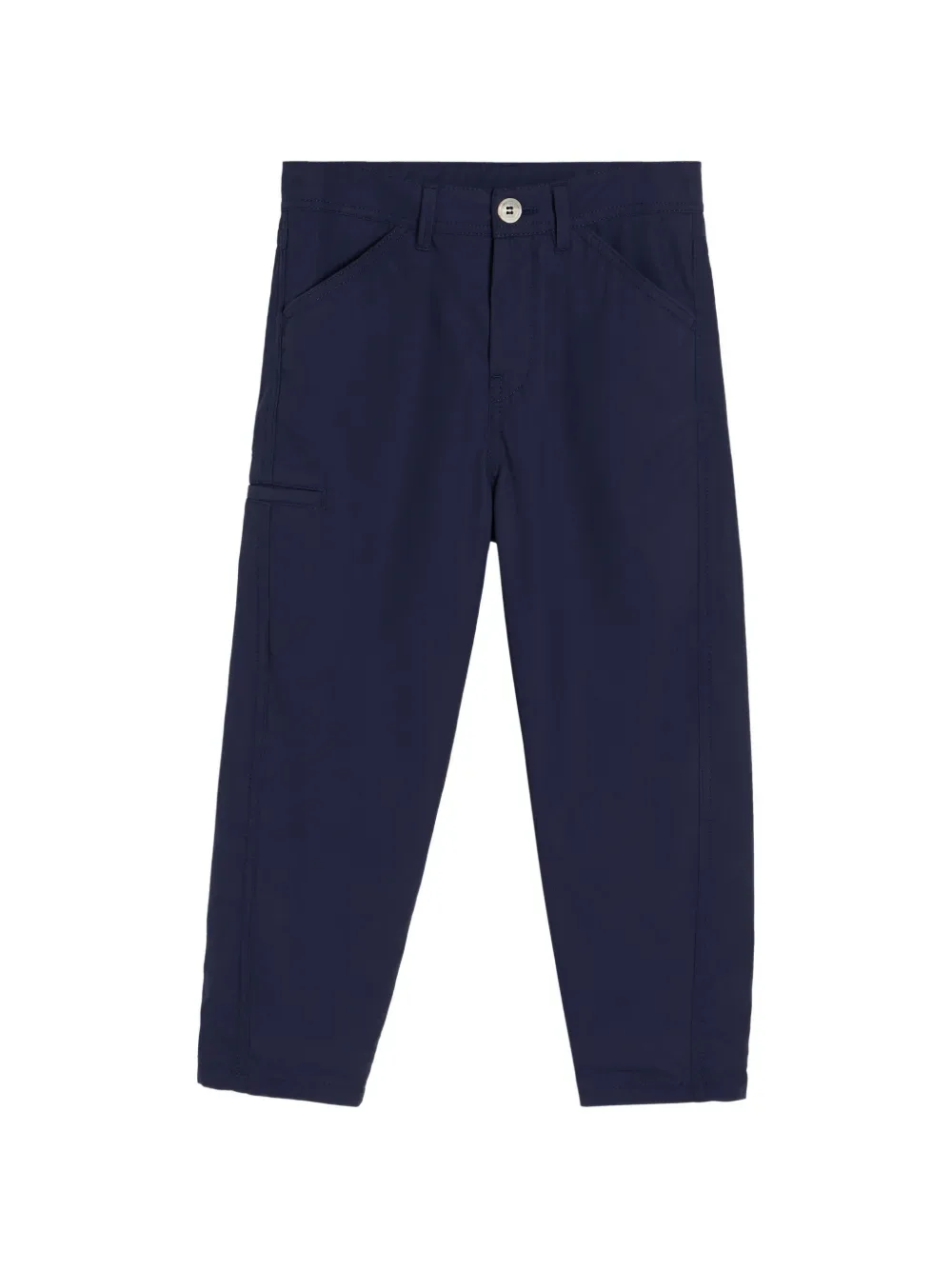Брюки из хлопкового крепа батавия Brunello Cucinelli Kids, синий