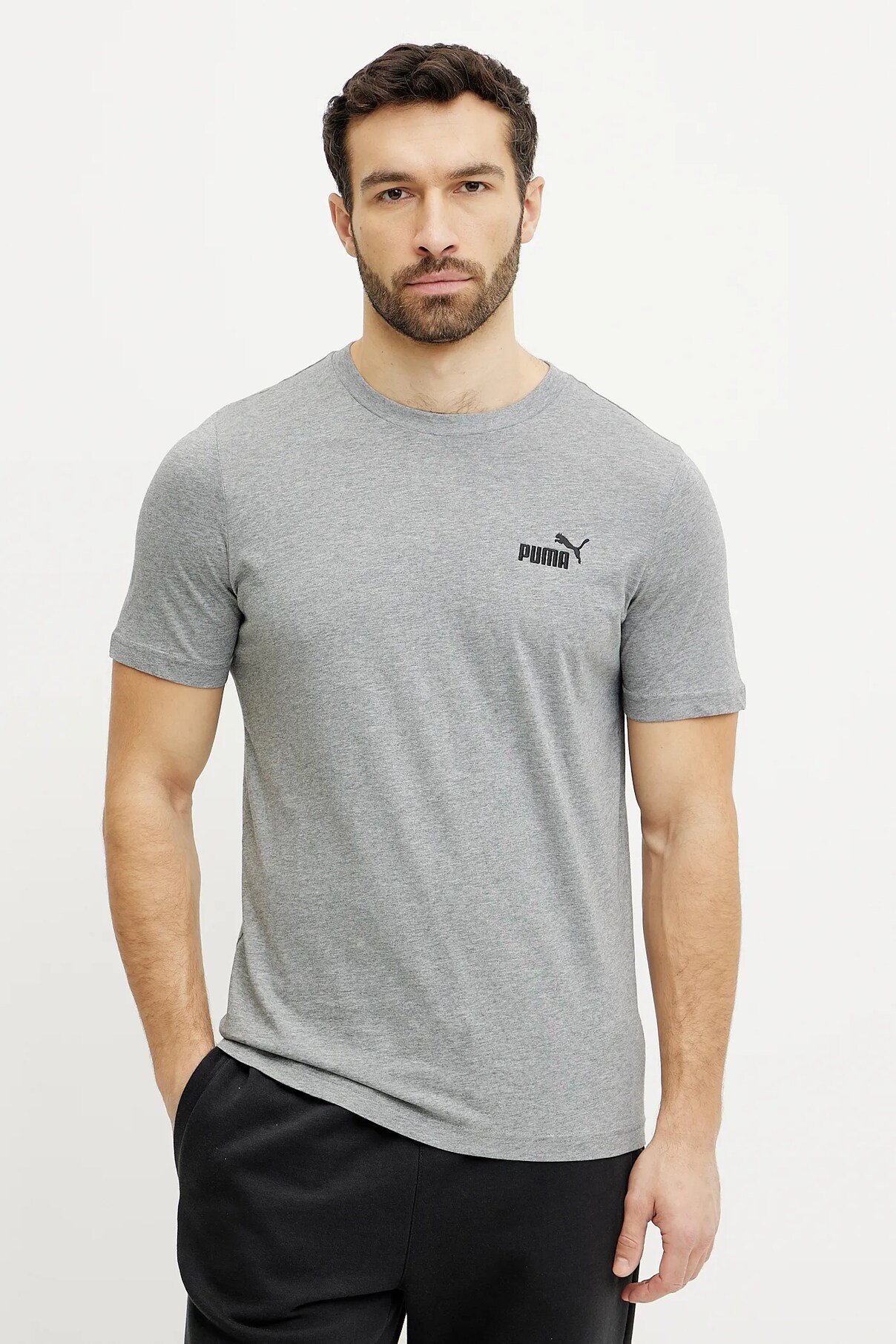 

Футболка из хлопка Puma, серый